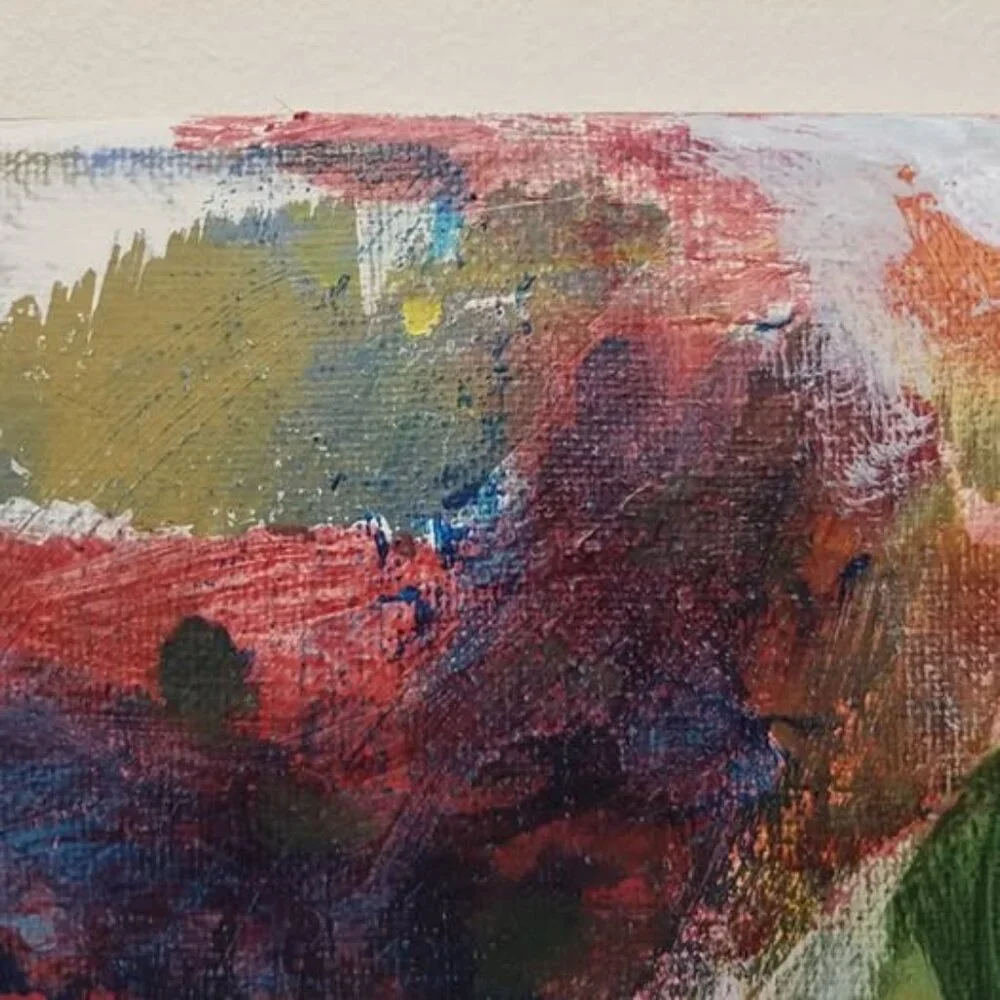 OriginalWall Art modern abstract acrylic painting on canvas. Size: 8 x 10 inches - Picture 6 of 8